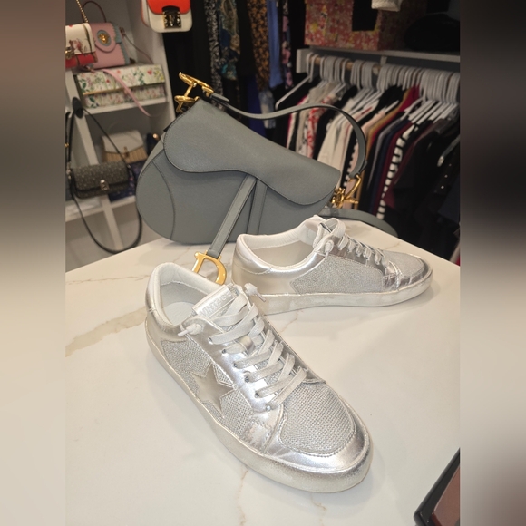 Silver Star Women's Low Top  Sneakers - Picture 1 of 10